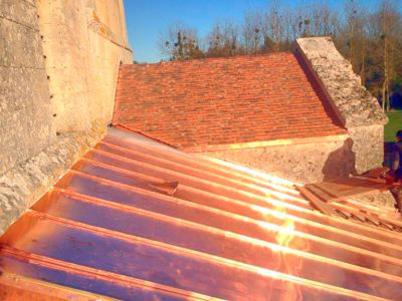 Couverture en cuivre - Eglise de Chivy les Etouvelles (02) - photo 1